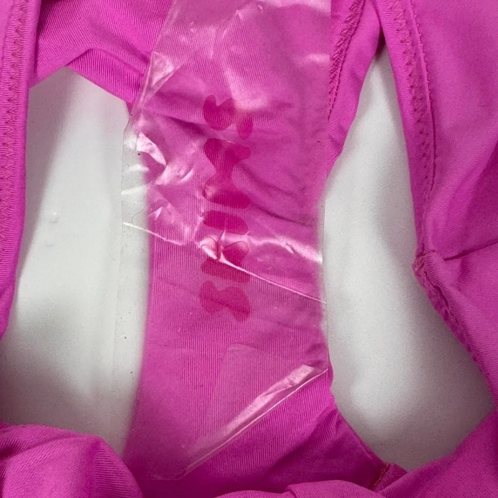 SKIMS Pink Dipped Front Bikini Bottoms Swimwear Size XS NWT